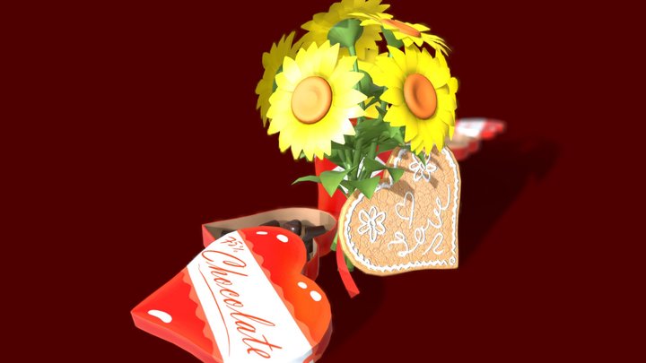 Valentine Pack 3D Model