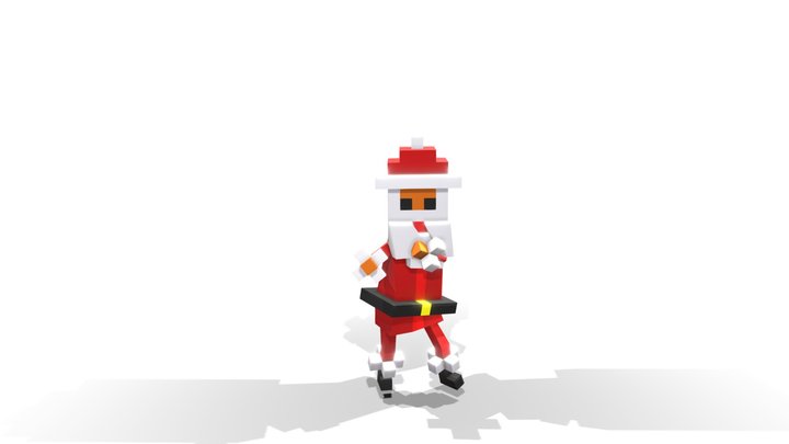 Happy Santa 3D Model