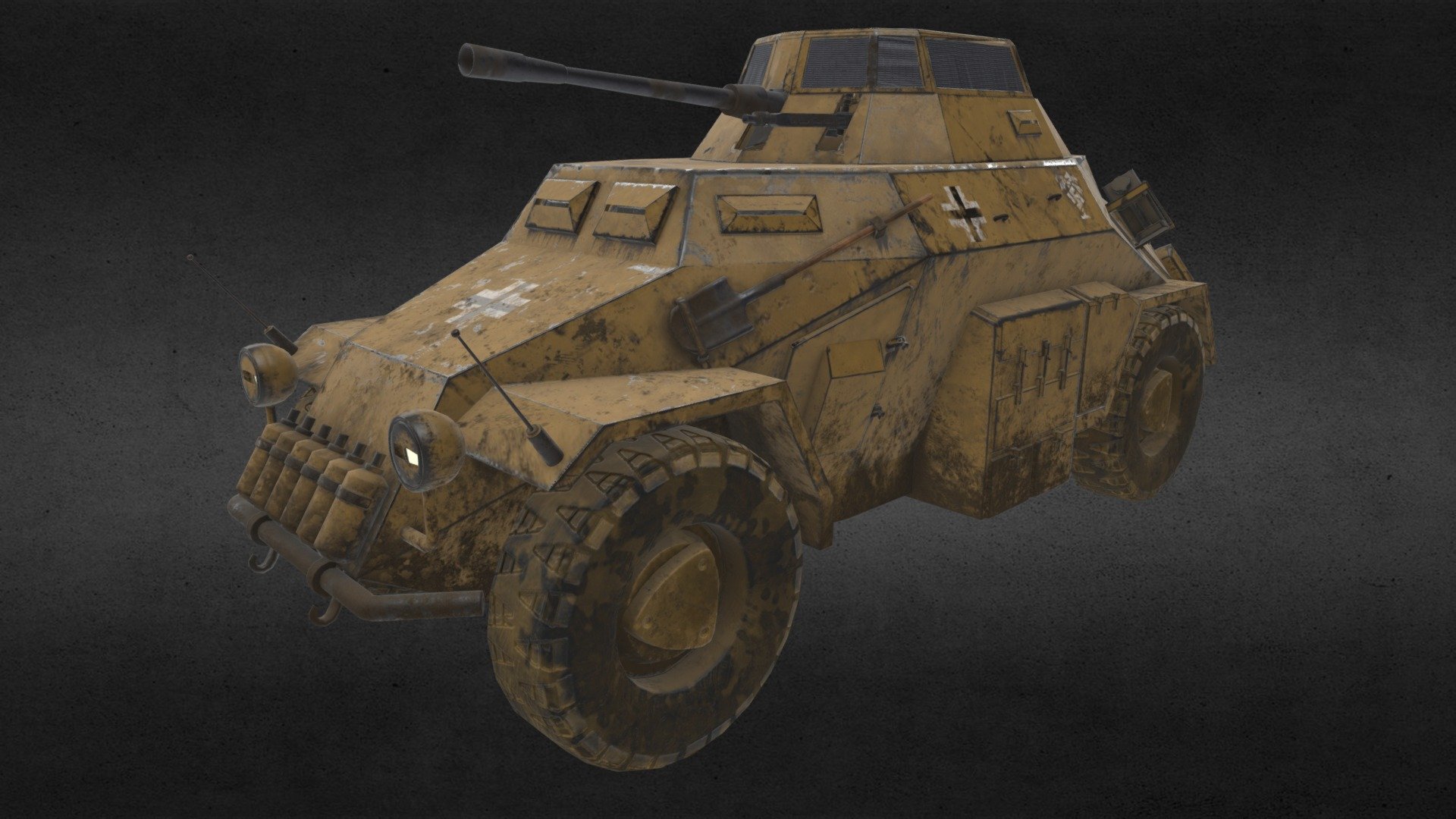 Sdkfz222 - 3d Model By Cboebel [3be848d] - Sketchfab