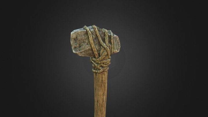 Stone Axe 3D Model