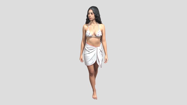 Cherry Bikini And White Wrap – Kostenloses 3D-Modell STL