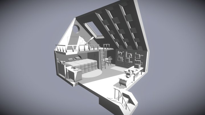 House attic 3D Model