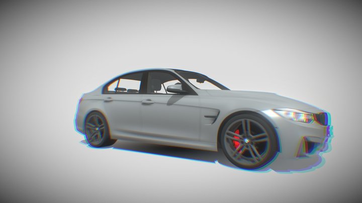 BMW M3 Sedan 2013 3D Model