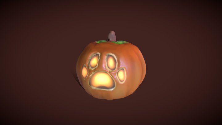 Furry Pumpkin 3D Model