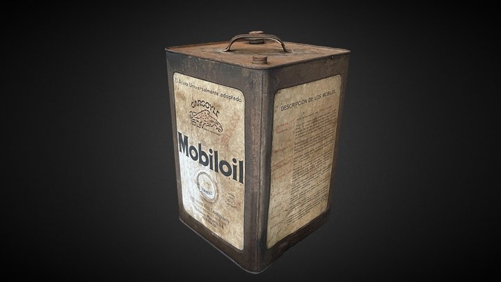 Bidó d'oli MOBILOIL 3D Model