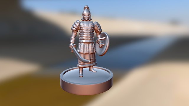 Mongolian Warrior 3D Model