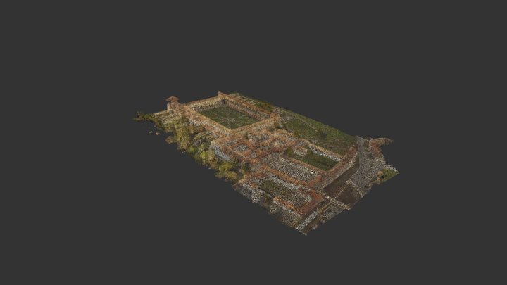 San Lorenzo Charterhouse - Padula 3D Model
