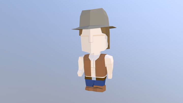 Personnage low poly 3D Model