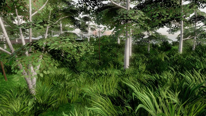 Stylized forest 3D Model