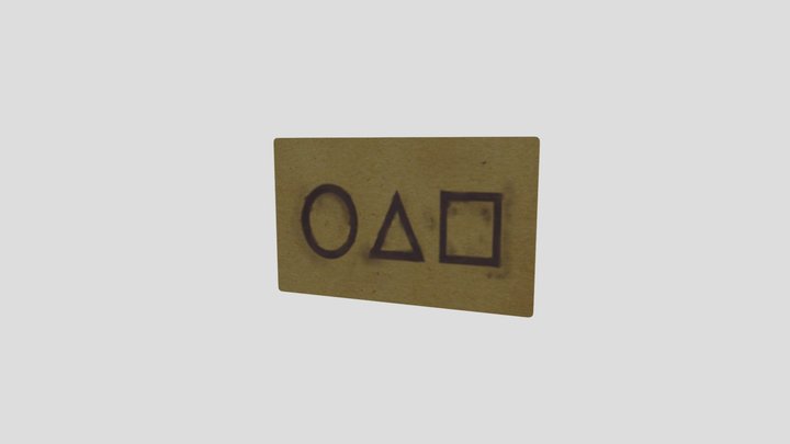 Squid Game Card 3D Model