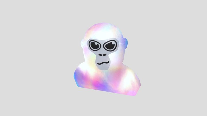 Gorilla tag Sticker 3D Model