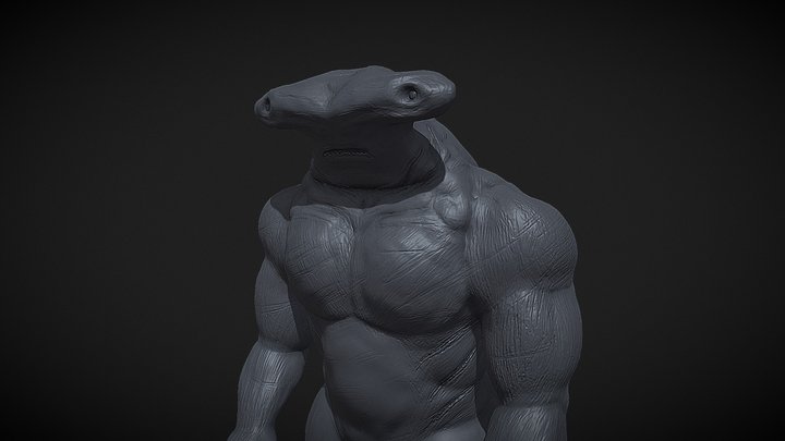 Sharkman Character 3D Model