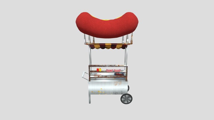 Assignment 6 - Game Object (Giant Hot Dog Stand) 3D Model