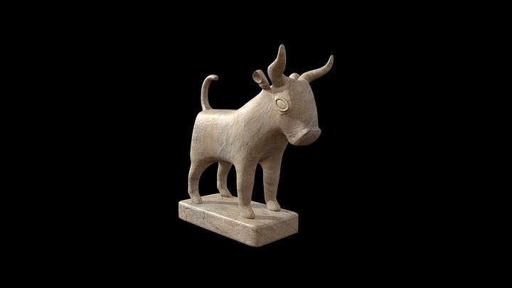 Yemeni Ox Statue 3D Model