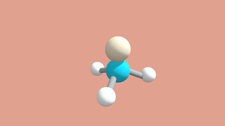 Ammonia Molecule Model 3D Model