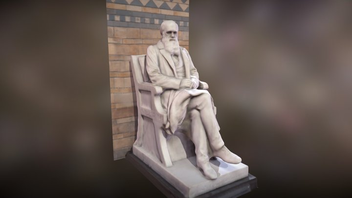 Charles Darwin Statue Scan, London, NHM 3D Model