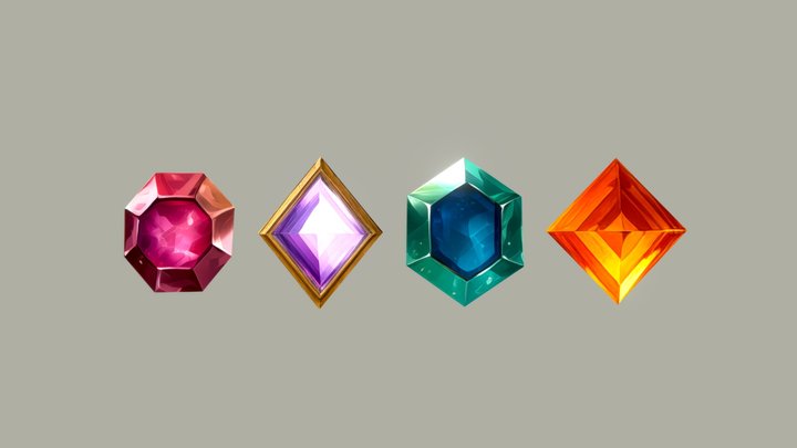 Gems 3D Model