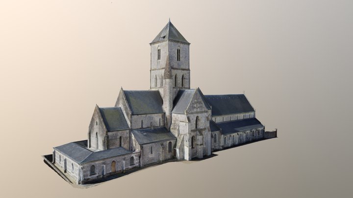 Eglise Etretat 3D Model