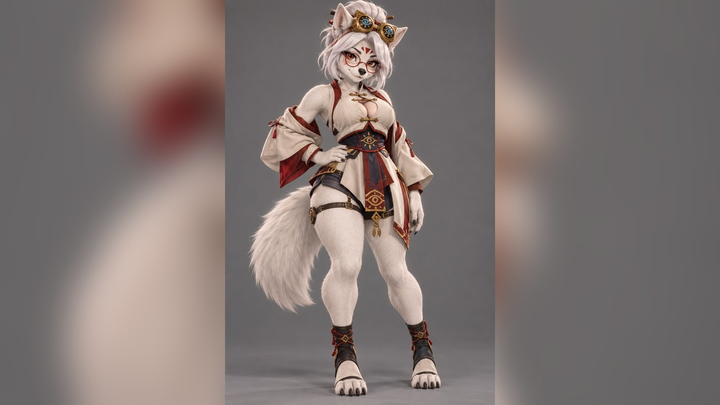 Purah (Zelda) Furry 3D Model