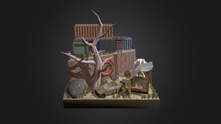 DAE Diorama - RUSTBORN 3D Model