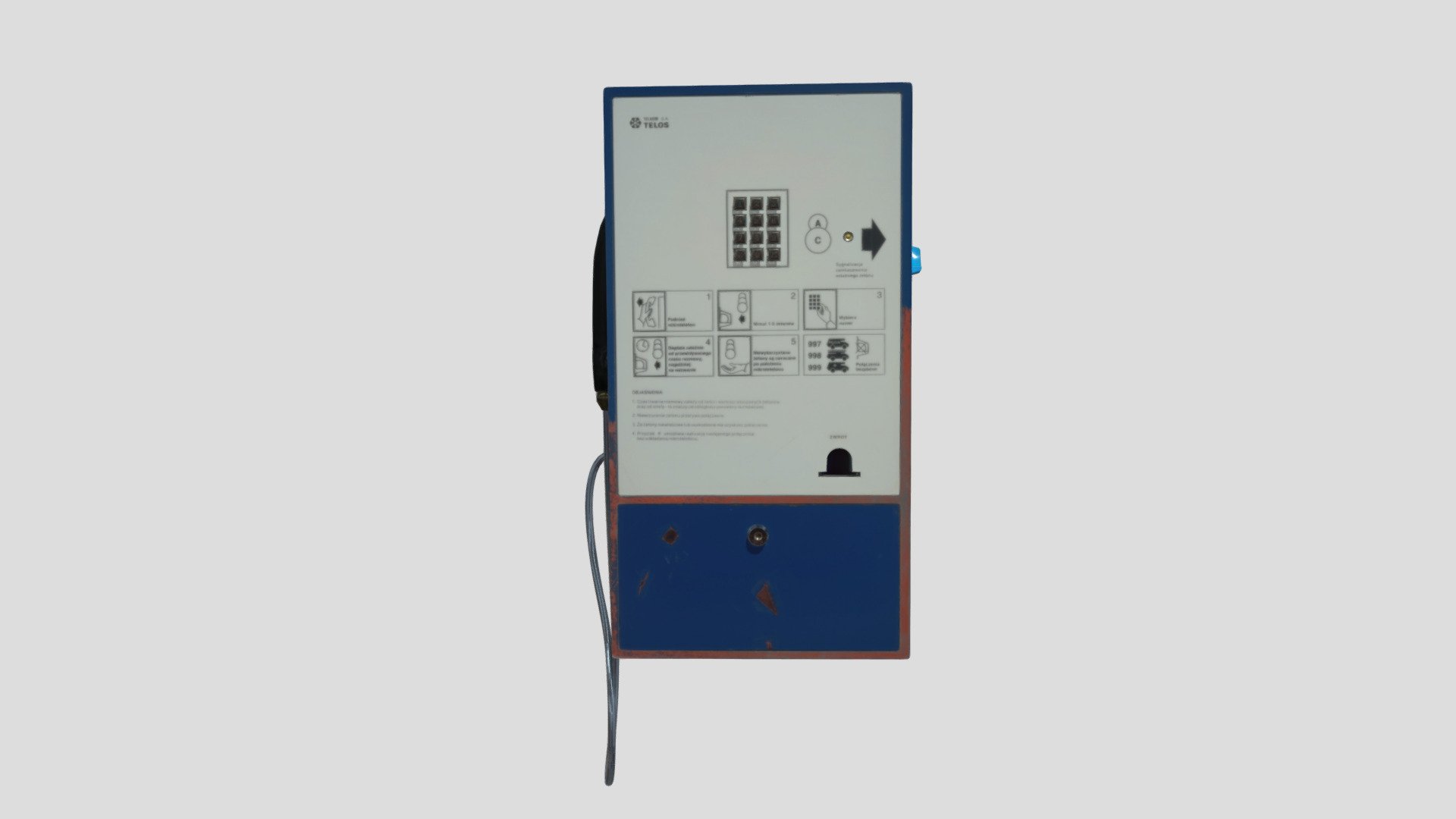 AWS 7 coin-operated multi-zone payphone
