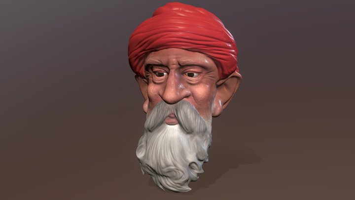 An Old Man 3D Model