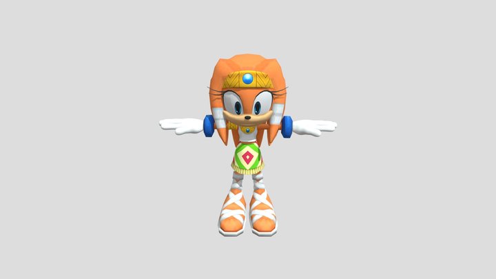 Tikal the Echidna 3D Model