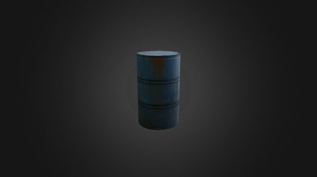 Barrel Steel 3D Model