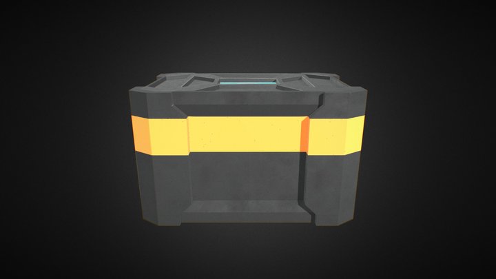 Dark Sci-Fi Box 3D Model