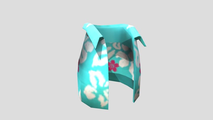 Gorilla Tag Hawaiian T-shirt 3D Model