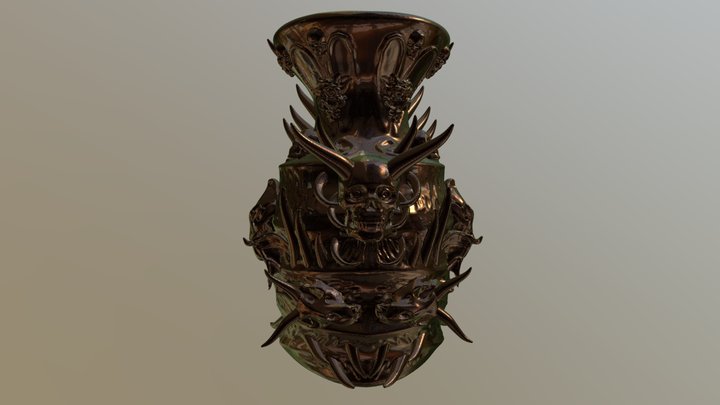 Demon vase 3D Model