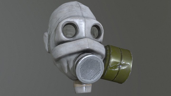 Russian PMG Gasmask V2 3D Model
