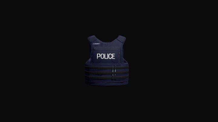 Canadian Police Vest 3D Model