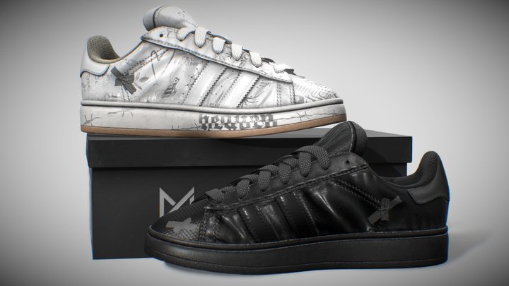CUSTOM Sneakers - Gameready asset 3D Model