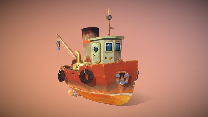 Tugboat 3D Model