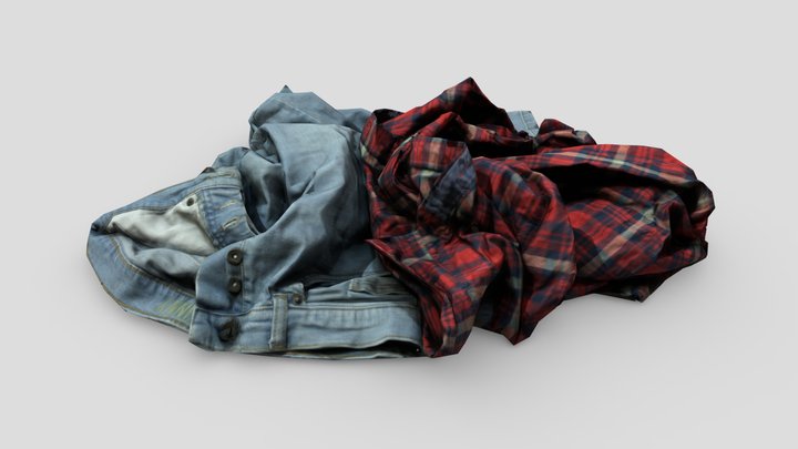 Pile of Cloths 1 3D Model