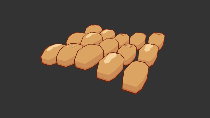 Bread Loafs 3D Model