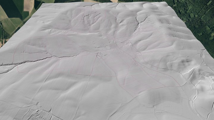 3D katastr Zborovic 3D Model