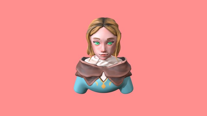 Zelda Bust 3D Model