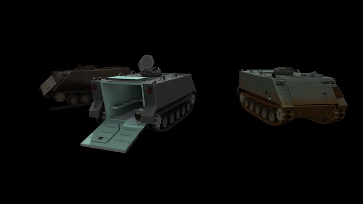 M113 APC by Papa Chad 3D Model