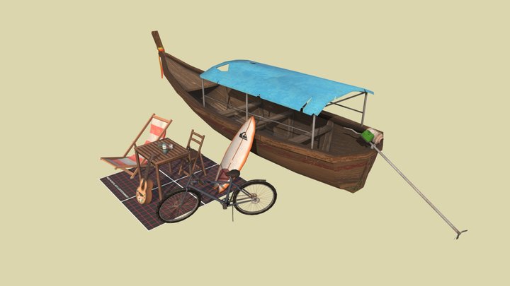 DAE 5 Finished Props - By The Ocean 3D Model