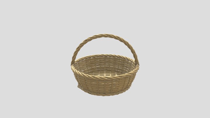 Weaved Basket 3D Model