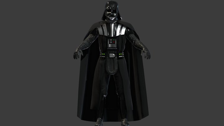 Improved Darth Vader 3D Model