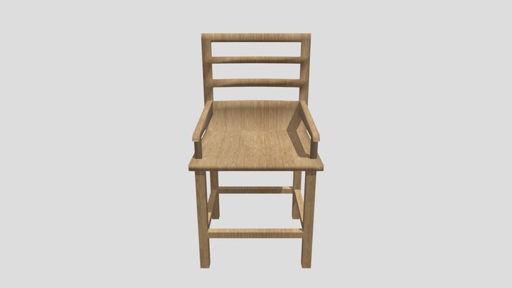 Wodden Cheir 3D Model – Modello 3D gratuito STL