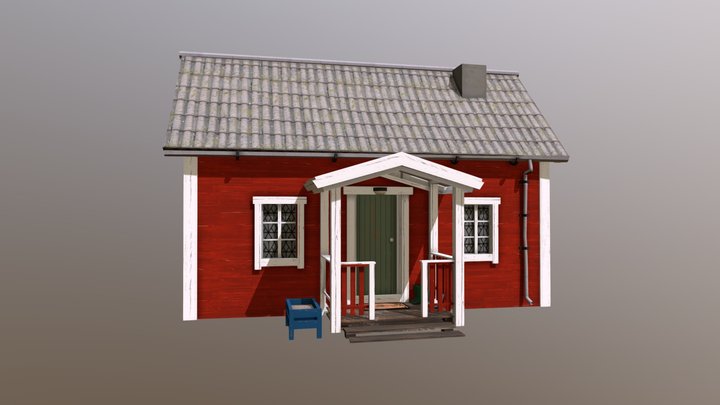 Swedish House_Diorama 3D Model