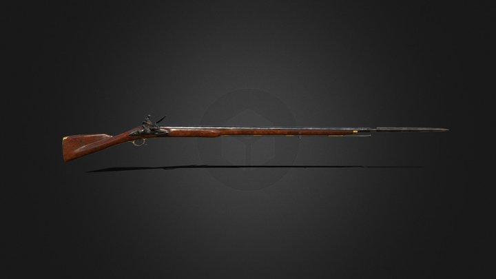 Brown bess musket 3D Model