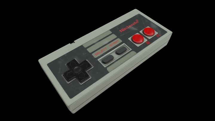 NES Controller (Degree Course Assignment) 3D Model