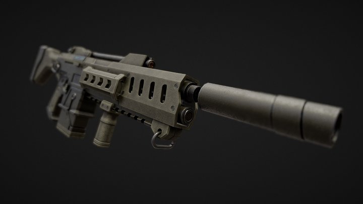 modular sci-fi lasgun – Modelo 3D gratuito STL