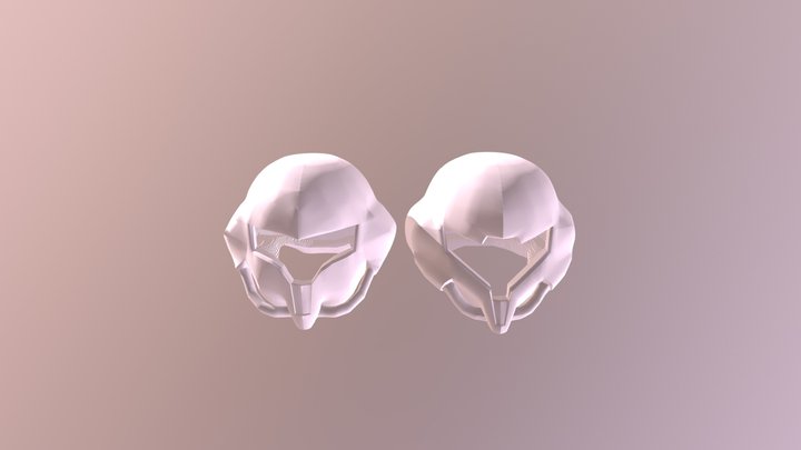 Metroid Classic And Prime 2/3 Helmet No Visor 3D Model