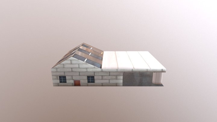 Textured House 3D Model